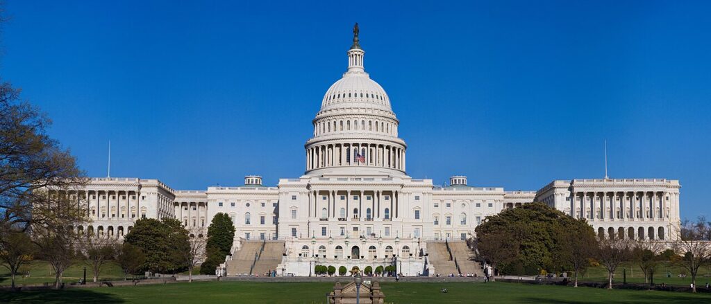 The United States Capitol Building in Washington DC